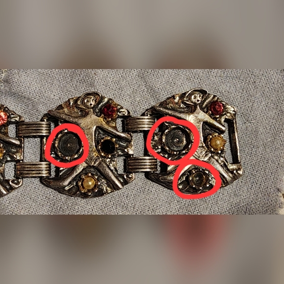 Antique or Vintage Bracelet Mexico MOSTLY Sterling Silver For Repair/Restore - Picture 4 of 5